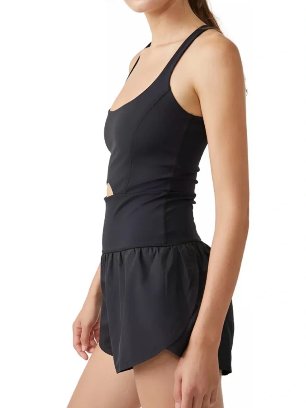EUC FP Movement by Free People Black Runsie Romper - Picture 3 of 8